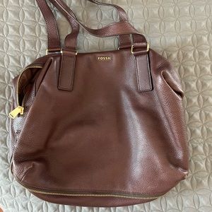Womens brown leather Fossil purse